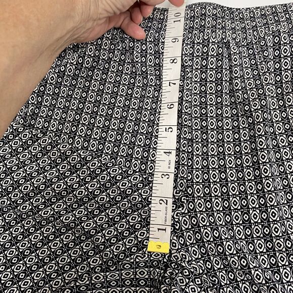 Blue Earth Womens Black & White Stretch Pants Size M Front Pockets Elastic Waist - Picture 7 of 12